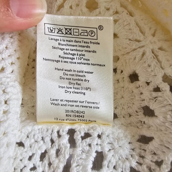 Sezane Robe Florine Écru. - Size XS - Picture 11 of 12